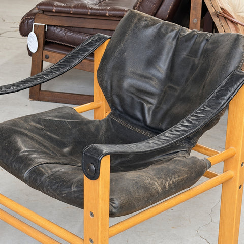 Skipper Møbler leather lounge chair — view 6