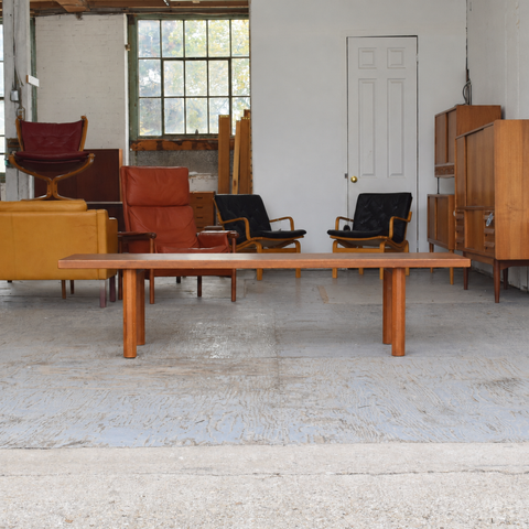 Solid Teak Bench/Coffee Table — view 1