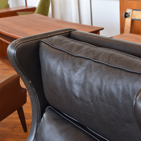 Leather Highback Arm Chair by Georg Thams — view 11