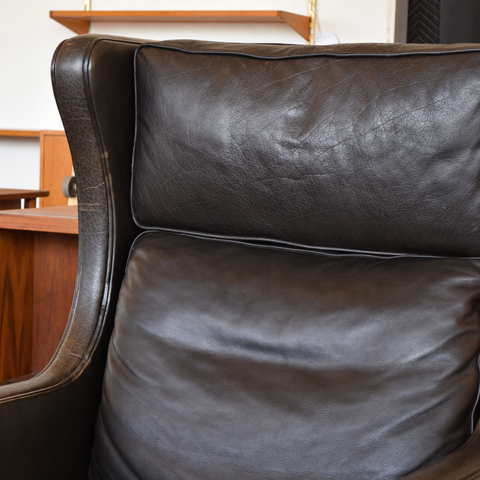 Leather Highback Arm Chair by Georg Thams — view 13