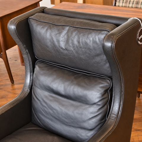 Leather Highback Arm Chair by Georg Thams — view 2