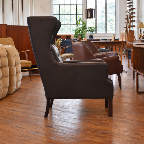 Leather Highback Arm Chair by Georg Thams — view 7