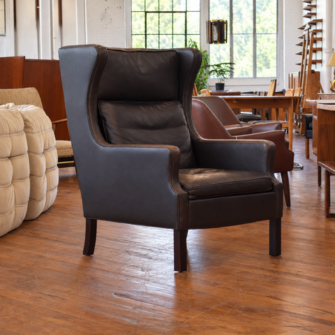 Leather Highback Arm Chair by Georg Thams — view 8