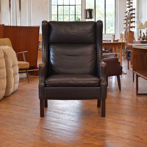 Leather Highback Arm Chair by Georg Thams — view 9